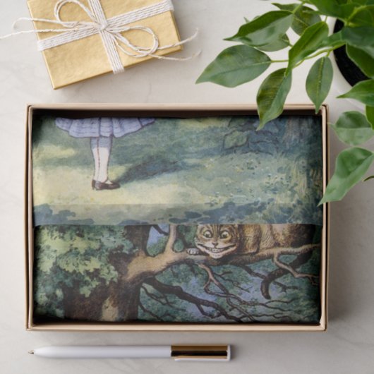  Alice in Wonderland Cheshire Cat Decoupage Tissuepapier (Geschenk)