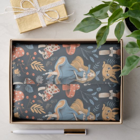  Alice in Wonderland Cheshire Cat Decoupage Tissuepapier (Geschenk)