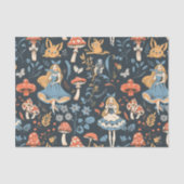  Alice in Wonderland Cheshire Cat Decoupage Tissuepapier (Voorkant)