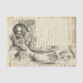 Alice in Wonderland  Cheshire Cat Decoupage Tissuepapier (Voorkant)