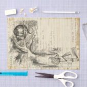 Alice in Wonderland  Cheshire Cat Decoupage Tissuepapier (Craft)