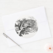 Alice in Wonderland - Cheshire Cat Fading to Smile Ronde Sticker (Envelop)