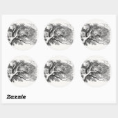 Alice in Wonderland - Cheshire Cat Fading to Smile Ronde Sticker (Vel)