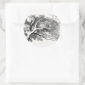 Alice in Wonderland - Cheshire Cat Fading to Smile Ronde Sticker (Tas)