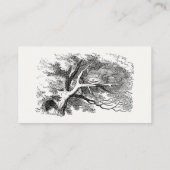 Alice in Wonderland - Cheshire Cat Fading to Smile Visitekaartje (Achterkant)