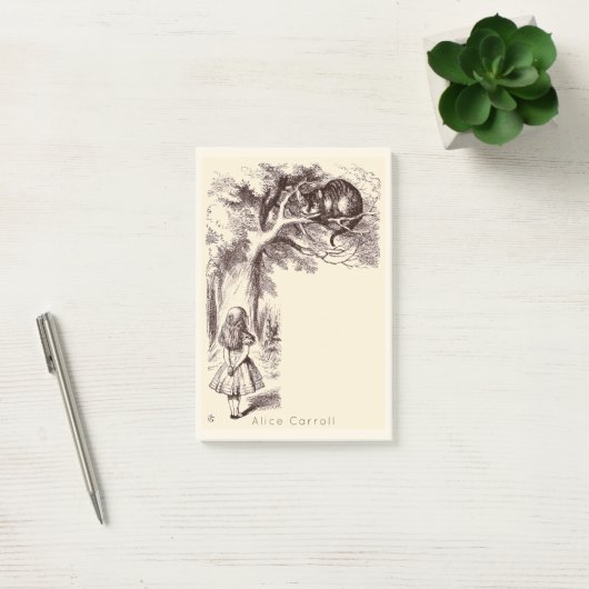 Alice in Wonderland | Cheshire Cat Grin Post-it® Notes (Kantoor)