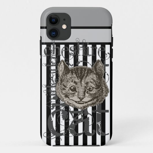 Alice in Wonderland Cheshire Cat Grunge Case-Mate iPhone Case (Achterkant)