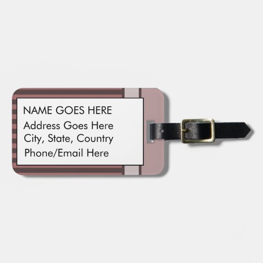 Alice in Wonderland Cheshire Cat Grunge (roze) Bagagelabel (Voorkant horizontaal)