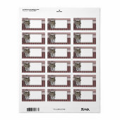 Alice in Wonderland Cheshire Cat Grunge (roze) Etiket (Full Sheet)