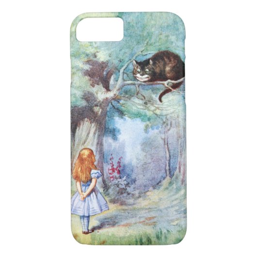 Alice in Wonderland Cheshire Cat iPhone 7 hoesje (Achterkant)