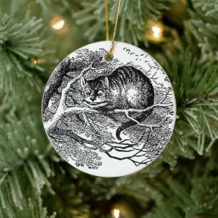  Alice in Wonderland, Cheshire Cat Keramisch Ornament
