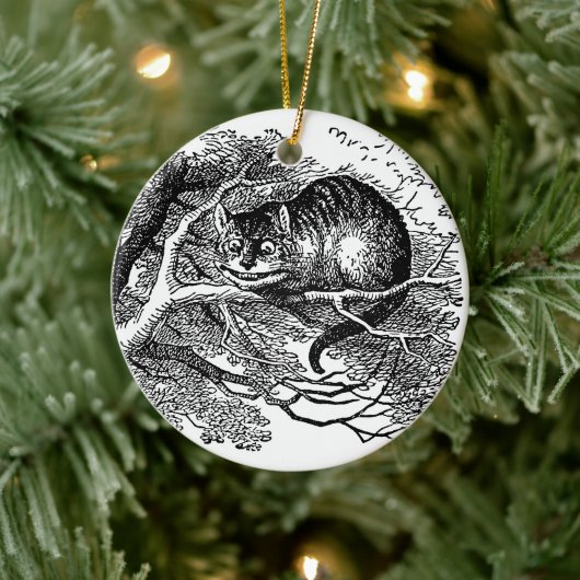 Alice in Wonderland, Cheshire Cat Keramisch Ornament (Boom)