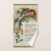 Alice in Wonderland Cheshire Cat Mad Bad Handdoek (Handdoek)