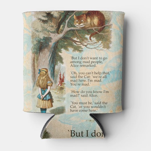 Alice in Wonderland Cheshire Cat Mad Blikjeskoeler (Voorkant)