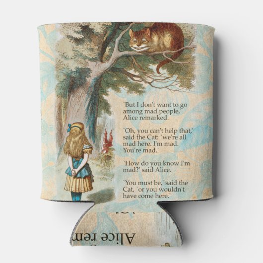 Alice in Wonderland Cheshire Cat Mad Blikjeskoeler (Achterkant)