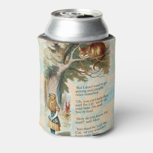 Alice in Wonderland Cheshire Cat Mad Blikjeskoeler (Blikje Achterkant)
