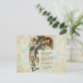 Alice in Wonderland Cheshire Cat Mad Briefkaart (Staand voorkant)