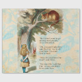 Alice in Wonderland Cheshire Cat Mad Cadeaupapier (Vlak)