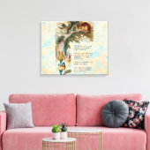Alice in Wonderland Cheshire Cat Mad Canvas Afdruk (Insitu (Woonkamer))