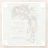 Alice in Wonderland Cheshire Cat Mad Glazen Onderzetter (Achterkant)