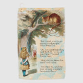 Alice in Wonderland Cheshire Cat Mad Golfhanddoek (Voorkant)