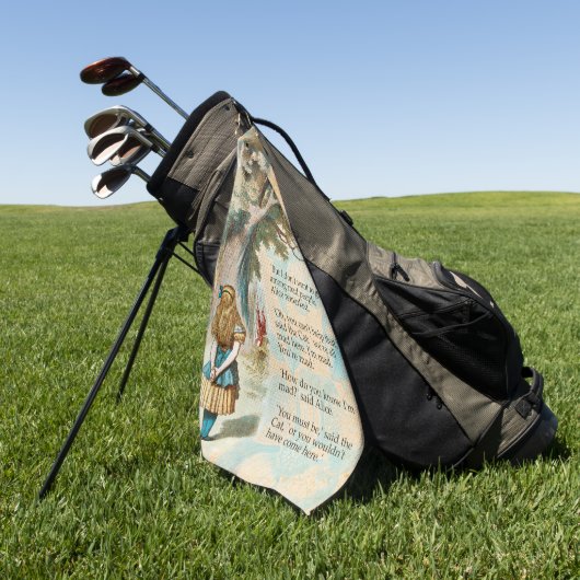 Alice in Wonderland Cheshire Cat Mad Golfhanddoek (Groen)