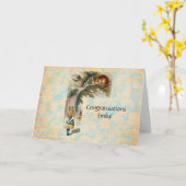 Alice in Wonderland Cheshire Cat Mad Kaart (Gele Bloem)