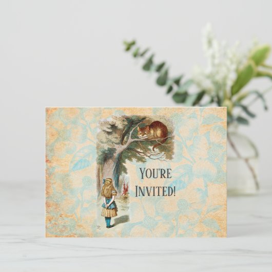 Alice in Wonderland Cheshire Cat Mad Kaart (Staand voorkant)