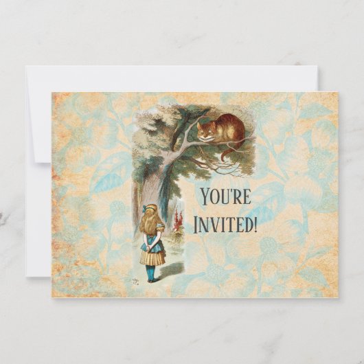 Alice in Wonderland Cheshire Cat Mad Kaart (Voorkant)