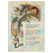 Alice in Wonderland Cheshire Cat Mad Klembord (Achterkant)