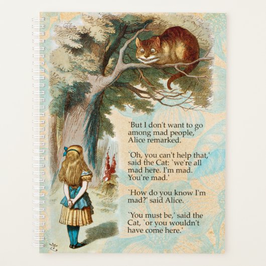 Alice in Wonderland Cheshire Cat Mad Planner (Voorkant)