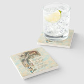 Alice in Wonderland Cheshire Cat Mad Stenen Onderzetter (Zijkant)