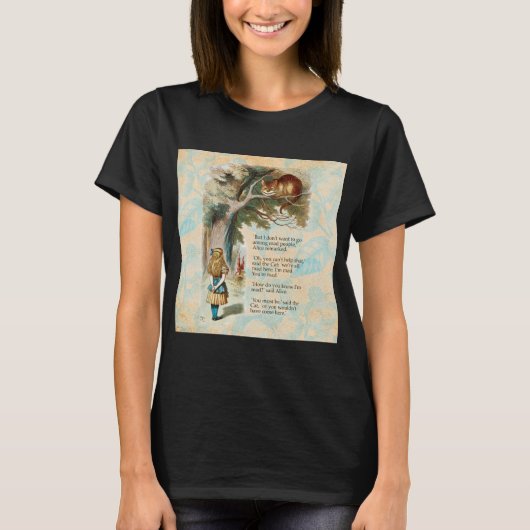 Alice in Wonderland Cheshire Cat Mad T-shirt (Voorkant)