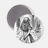  Alice in Wonderland, Cheshire Cat Magneet (Voorkant / Achterkant)