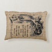 Alice in Wonderland; Cheshire Cat met Alice Accent Kussen (Achterkant)