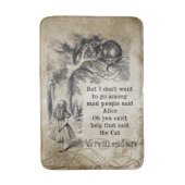 Alice in Wonderland; Cheshire Cat met Alice Badmat (Voorkant Verticaal)