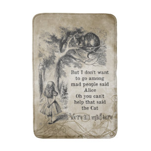 Alice in Wonderland; Cheshire Cat met Alice Badmat