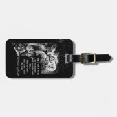 Alice in Wonderland; Cheshire Cat met Alice Bagagelabel (Voorkant horizontaal)