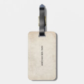 Alice in Wonderland; Cheshire Cat met Alice Bagagelabel (Achterkant verticaal)