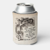 Alice in Wonderland; Cheshire Cat met Alice Blikjeskoeler (Blikje Achterkant)