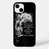 Alice in Wonderland; Cheshire Cat met Alice Case-Mate iPhone Case (Achterkant)