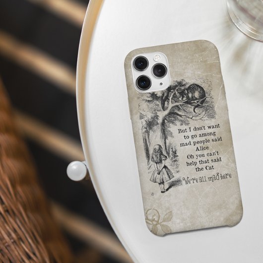 Alice in Wonderland; Cheshire Cat met Alice Case-Mate iPhone Case