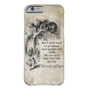 Alice in Wonderland; Cheshire Cat met Alice Barely There iPhone 6 Hoesje