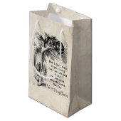 Alice in Wonderland; Cheshire Cat met Alice Klein Cadeauzakje (Voorkant Gekanteld)