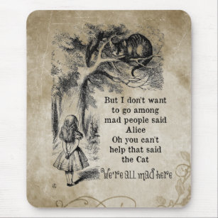 Alice in Wonderland; Cheshire Cat met Alice Muismat