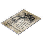 Alice in Wonderland; Cheshire Cat met Alice Notitieboek (Linkerzijde)