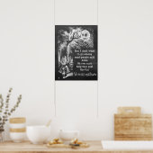 Alice in Wonderland; Cheshire Cat met Alice Poster (Keuken)
