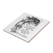 Alice in Wonderland; Cheshire Cat met Alice Tegeltje (Zijkant)