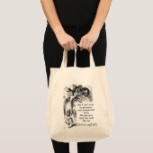 Alice in Wonderland; Cheshire Cat met Alice Tote Bag (Voorkant (product))