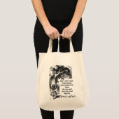 Alice in Wonderland; Cheshire Cat met Alice Tote Bag (Voorkant (product))